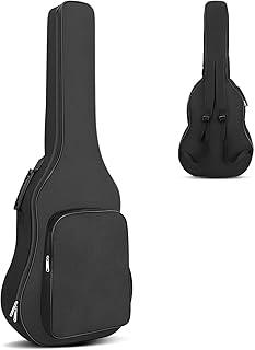 Capa de Violão Preta com Alça Dupla Água-Resistente, Capa Super Luxo Bag Estofado Para Violão, Capa Bag Para Violão Case Resistente ao Desgaste