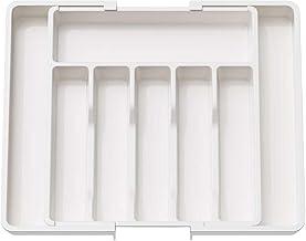 Organizador Porta Talheres Faca Amario Gaveta Cozinha Extensor (Branco)