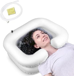 Pia De Shampoo Inflável Portátil - Bacia Para Lavar Cabelo Com Travesseiro Para Acamados E Deficientes,Lavatório Confortável Para Shampoo em Casa, Material Premium,Fácil De Limpar