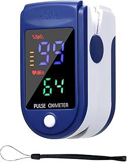 Oxímetro Digital de Dedo, Medidor Saturação Sangue, Pilha, AVIBES