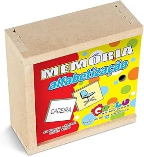 Carlu Brinquedos - Alfabetização Jogo da Memória 40 Peças, 3+ Anos, Multicor, 1038 com 15.19% de desconto por R$ 22,89 na amazon