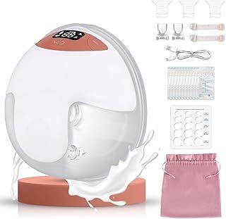 ANTUVI 2026 Novo Escondido Vestível de Tirar Leite, Elétrica Extratora de Leite, Portátil Bomba Coletor de Leite, 2026 Modelo Totalmente Novo Portátil e Leve Livre de BPA, Bolsa de Recepção