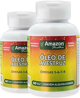 Kit 2 Óleo de Avestruz 750mg – Ômegas 3-6-7-9 + Vitaminas A, D3, K2 e B – 60 Cáps - Amazon Struthio