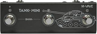 M-VAVE VEDO Tank Mini Pedal Multiefeito para Guitarra com IR, Gravação OTG, 21 Predefinições e 7h Bateria - Controle via App, Cab/Amp Simulado para Estúdio e Shows