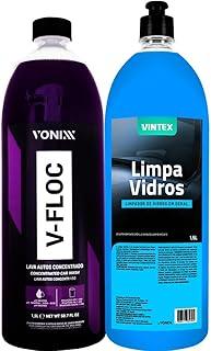Kit Shampoo V-Floc 1,5L Vonixx Limpa Vidros 1,5L Vintex