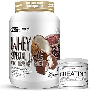 Kit Whey Special Flavor 840g 3W Best Protein + Creatina Pura 100g (840g, Chocolate com Coco)