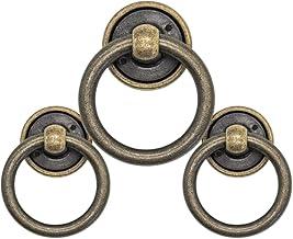 Genérico 3 Puxadores Móveis Antigos Colonial Vintage Ouro Velho