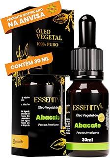 Óleo Vegetal de Abacate, 100% Puro, Natural & Prensado a Frio | Hidratação Profunda, Elasticidade e Nutrição para Pele e Cabelos – 30 ml – ESSENITY