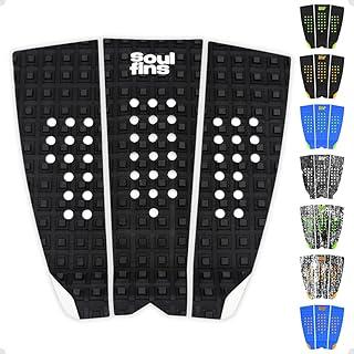 Deck para Prancha de Surf Modelo Camo Steps II - Tração Máxima com Design Perfurado - Grip 3 Peças Leve e Cola Especial - Soul Fins