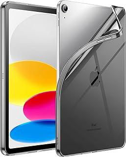 JETech Capa para iPad (A16) 11ª/10ª Geração (2025/2022), TPU Macio Transparente e Fino À Prova de Choque para Tablet (Preto)