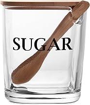 WOLFF - Açucareiro com Tampa e Colher de Bambu Basic 9cm x 11cm Vidro