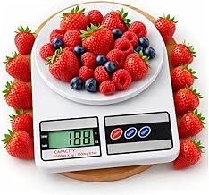 Balança Digital de Cozinha com Alta Precisão 1G até 10KG - Multifuncional, Função Tara, Ideal para Dieta, Nutrição Pesar Alimentos e Pequenos Itens, Portátil e Eletrônica