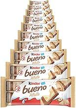 Chocolate Kinder Bueno White, 10 Pacotes de 39g