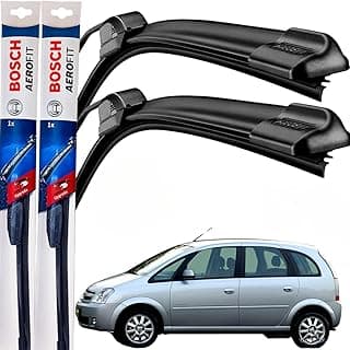 Palheta Limpador Parabrisa Bosch Aerofit Par de Palheta Limpadora Dianteiro Original GM Meriva 2002 á→2012