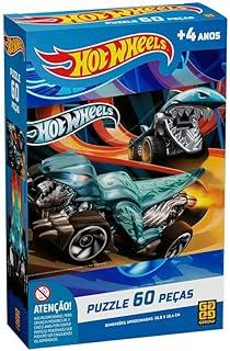 Quebra-cabeça, Grow, Hot Wheels, 60 Peças