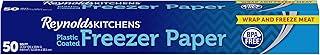 Reynolds Papel para congelador revestido de plástico da Kitchens, rolo de 50 pés quadrados