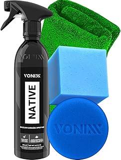 Native Vonixx Cera Liquida Spray Automotiva Carnaúba Pano Aplicador
