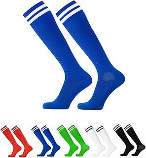 Kit 6 Pares Meião Infantil para Futebol, Cores Sortidas, Listras Brancas