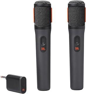 JBL, Microfone Sem Fio, PartyBox Wireless Mic, Par com Receptor - Preto
