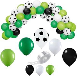 Kit Arco de Balões Tema Futebol – 156 Peças em Látex com Balão de Futebol para Decoração de Festa
