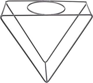 Suporte Ferro Triângulo Parede 24 X 24 Cm Gratite/preto Vasart Suportes Grafite 24x24cm