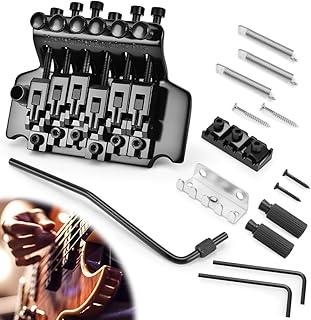 Ponte Do Tremolo, Adequado para Guitarras Elétricas, Moda E Acessórios Portáteis, Kit de Poste de Ponte de Tremolo de Guitarra Elétrica, Ponte de Vibrato em Uma Guitarra Elétrica Preta