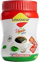Adoçante Lowçucar Plus com Stevia em Pó Pote 150g com 38.51% de desconto por R$ 20,90 na amazon