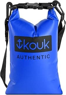 Bolsa Saco Estanque 100% Impermeável e a prova d'água 2L Não Molha Celular Documentos Proteção Praia Mar Piscina Sol Saída Calor Verão Chuva Bag Mala Necessaire Trilhas Viagens Acampamento (Azul)