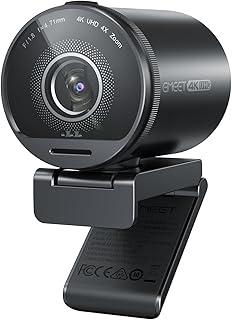 Webcam EMEET SmartCam S800 4K, Sensor Sony 1/2", Foco Automático Duplo PDAF e ToF, 1080p 60FPS, 2 Microfones com Cancelamento de Ruído