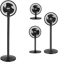 Ventilador de Coluna 4 Em 1, Ventiladores com Pedestal, Ventilador Vertical 127-220V, Hélice 3 Pás, 40CM-116CM, Preto