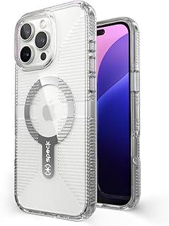 Speck Capa transparente para iPhone 16 Pro Max - capa fina e antiamarelamento com proteção contra quedas de 2,5 m - resistente a arranhões com moldura protetora de tela, capa de telefone de 16,7