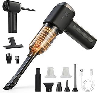 YARUIKE Aspirador portátil para automóvel, aspirador e soprador de ar de 16000Pa, vários bicos para automóvel, casa, escritório, animais de estimação