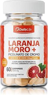 Laranja Moro + Picolinato de Cromo Chromium Picolinate 250mcg 60 Comprimidos Mastigaveis Importado - Daily Life