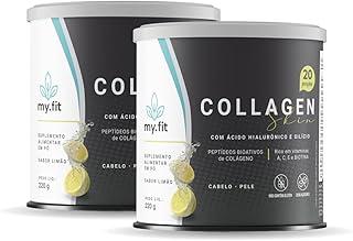 Kit 2x Collagen Skin - Colágeno Hidrolisado com Ácido Hialurônico 100mg + Biotina e Vitaminas - Fórmula Completa para Manutenção da Pele, Unhas e Cabelo