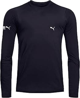 Camiseta Térmica Puma Manga Longa Segunda Pele Masculina Academia Proteção UV 50+ Fio LYCRA®