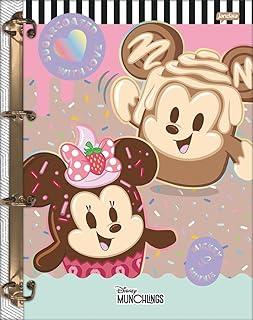 Jandaia - Caderno Argolado Cartonado College Disney Munchllings 80 folhas