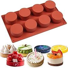 Molde de Silicone para Doces Finos e Chocolate com 8 Cavidades Redondas