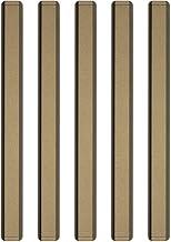 5 Puxador De Guarda Roupa Porta Armario Alumínio 160mm Round (Bronze Fosco)