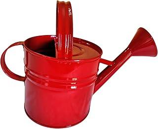 Mini Regador Metal 3 Litros Jardim Horta Decoração Multiuso (Vermelho)