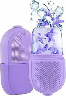 Rolo Facial de Gelo Massageador em Silicone Premium Reutilizável Reduz Inchaço Olheiras Refresca a Pele Melhora Circulação e Aparência Natural do Rosto