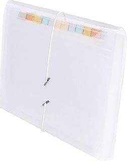 Pasta Sanfonada Economico DAC, 31Divisões, 1/2 Oficio, Transparente, 240 mm x 180 mm, 6020PP-TR