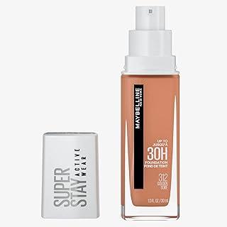 Maybelline NY Base Alta Cobertura Super Stay Active Wear Resistente ao Suor Alta Duração até 30h na Pele, Cor 312 Golden, 30ml
