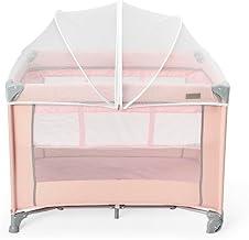 Berço Portátil Infantil Cercado 0-15kg Lazy MaxiBaby (Rosa)