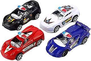 4 Carrinhos de Fricção Carro De Policia Coleção Divertida Brinquedo Carrinhos Police Force