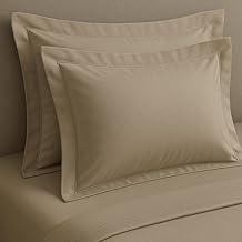 Fronha Com Aba 100 Algodão Egípcio 300 Fios Hipoalergênico (Caqui)