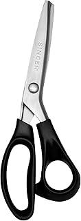 Tesoura Perfuradora Singer 9,5" | Corte Perfurado Preciso e Uniforme | Cabo Ergonômico | Ideal para Tecido, Papel, Artesanato | Tesoura Escolar, Tesoura Costura, Tesoura Pequena e Leve