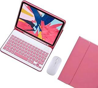 Capa Tablet + Teclado Removível + Mouse Para Samsung Tab A7 10.4 Polegadas T500/T505 (Haitang vermelho, Teclado comum)