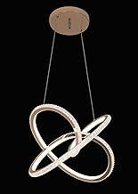 Lustre Pendente Moderno Luxo Cristal K9 (Curvas 38x32cm)