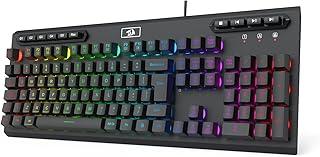TECLADO MEMBRANA GAMER REDRAGON ADITYA PRETO