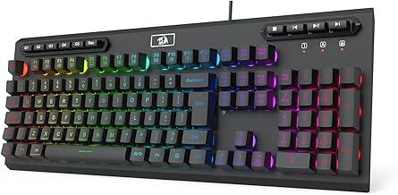 TECLADO MEMBRANA GAMER REDRAGON ADITYA PRETO